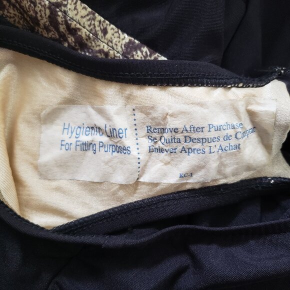 NWT Maxine of hollywood black one piece swimsuit - size 12 - Picture 6 of 6